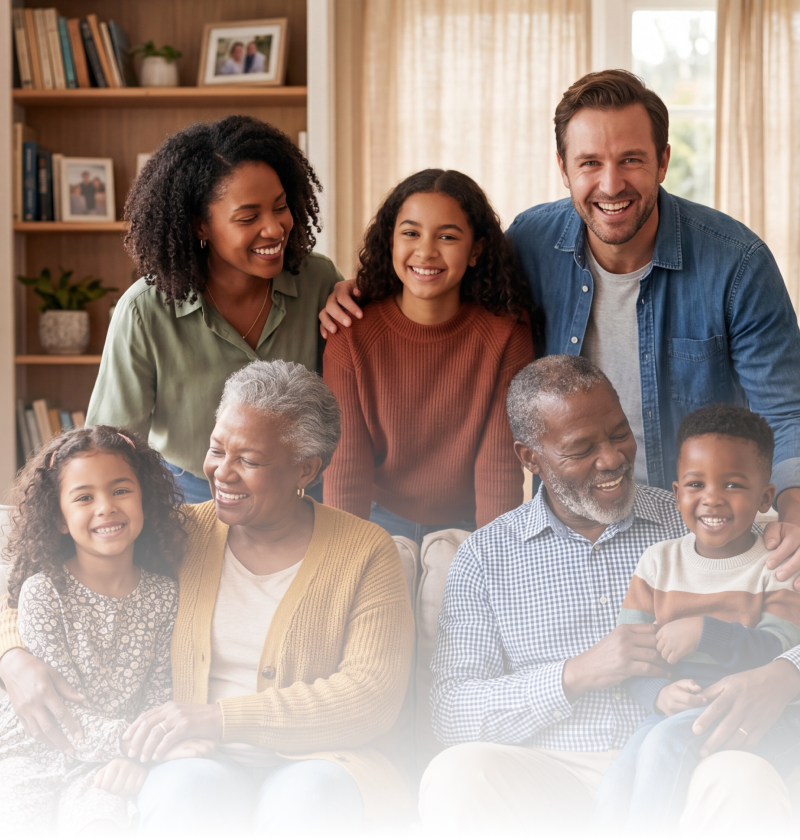 AI family portrait app example with Platano
