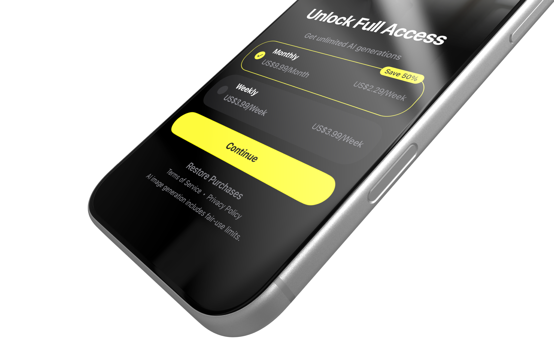 Subscription paywall and in-app purchases in Platano